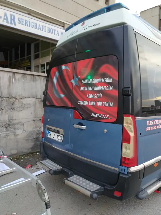 Kamyon Tır Araç Folyo Uygulama uygulama örneği, Ankara