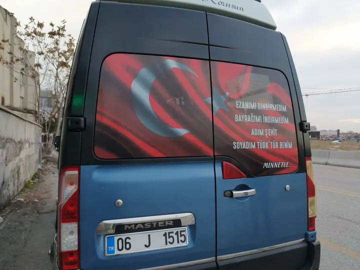 Kamyon Tır Araç Folyo Uygulama uygulama örneği, Ankara